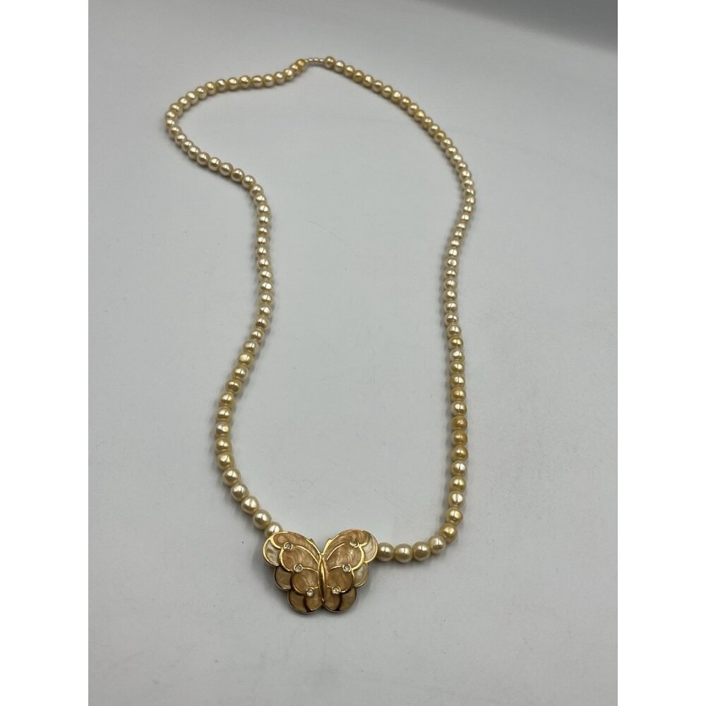 Vintage Kenneth Jay Lane Kjl For Avon Pearl Ename… - image 4